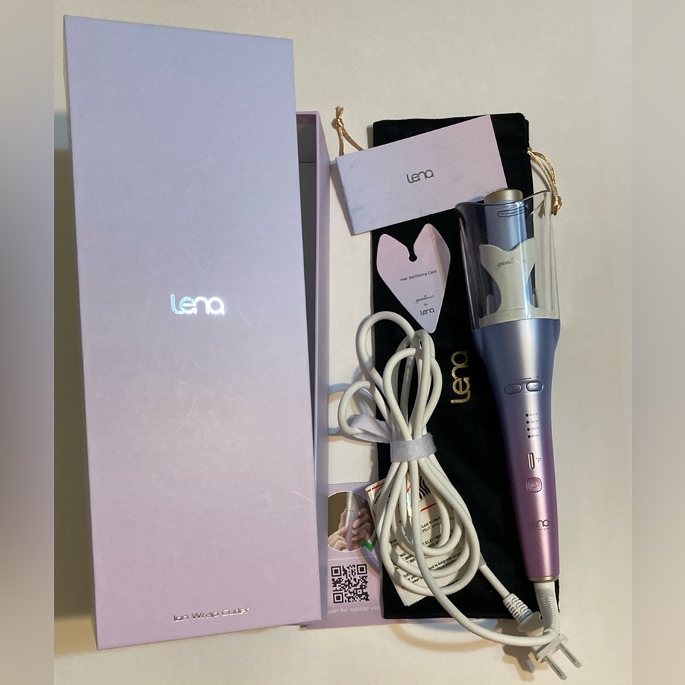 LENA GenieCurl auto hair curling wand  ceramic ionic